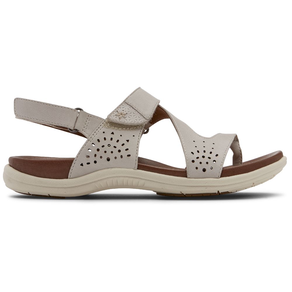 Rockport Cobb Hill Rubey Thong - Womens Sandals - White - NZ (HRK-836902)